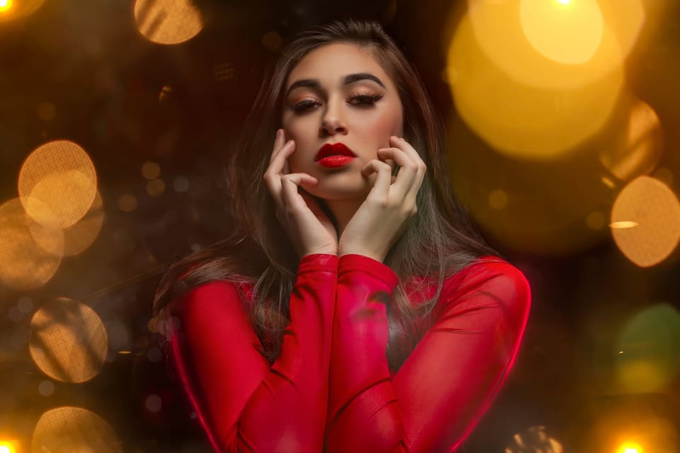 Portraits (Foreground Bokeh with Lights) - Unique Photo Creators Challenge