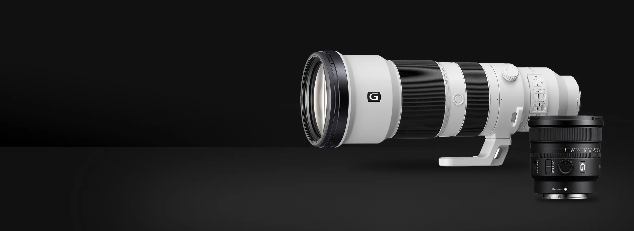 <p style="text-transform: uppercase;font-weight: bold;"><span style=" color: #0098fe; ">SONY</span></p><h1>16mm f/1.8 +<br>400-800 f/6.3-8 Lenses</h1>