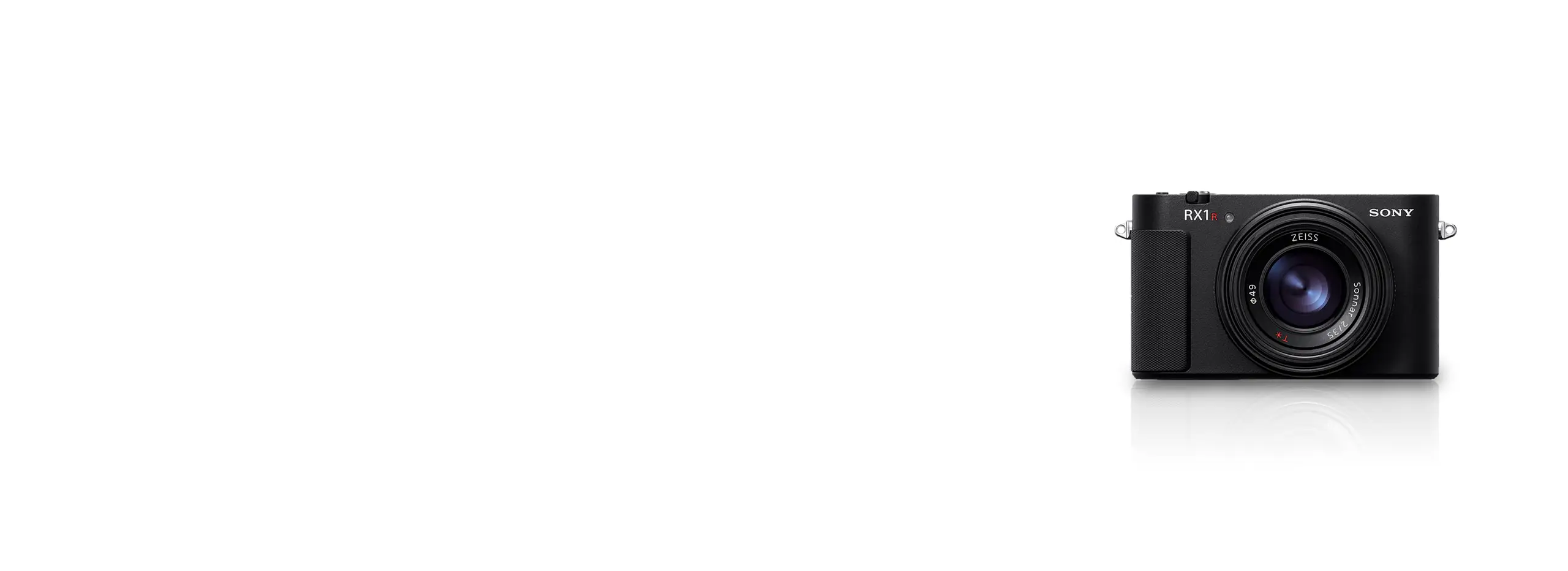 <p style="text-transform: uppercase;font-weight: bold;">SONY</p><h1>RX1R<span style=" font-family: serif; color: #e93636; font-size: .8em; margin-left: 8px; ">III</span></h1><p>Premium Compact Camera<br>with ZEISS Sonnar T* 35mm F2 </p>