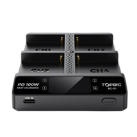 Accsoon TopRig 100W 4-Bay NP-F Fast Charger 1