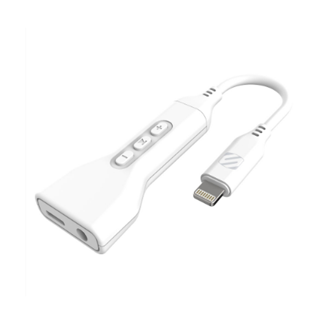 Scosche Audio Adapter 3.5Mm For Apple Lightning - White