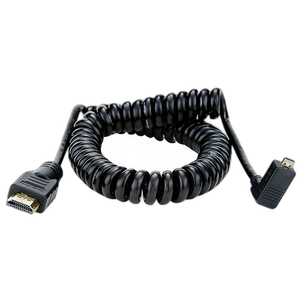 Atomos COILED Right angle MICRO to FULL HDMI Cable (50cm)