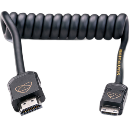 Atomos AtomFLEX HDMI (Type-A) Male to Mini-HDMI (Type-C) Male Coiled Cable (