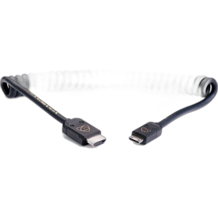 Atomos AtomFLEX HDMI (Type-A) Male to Mini-HDMI (Type-C) Male Coiled Cable (
