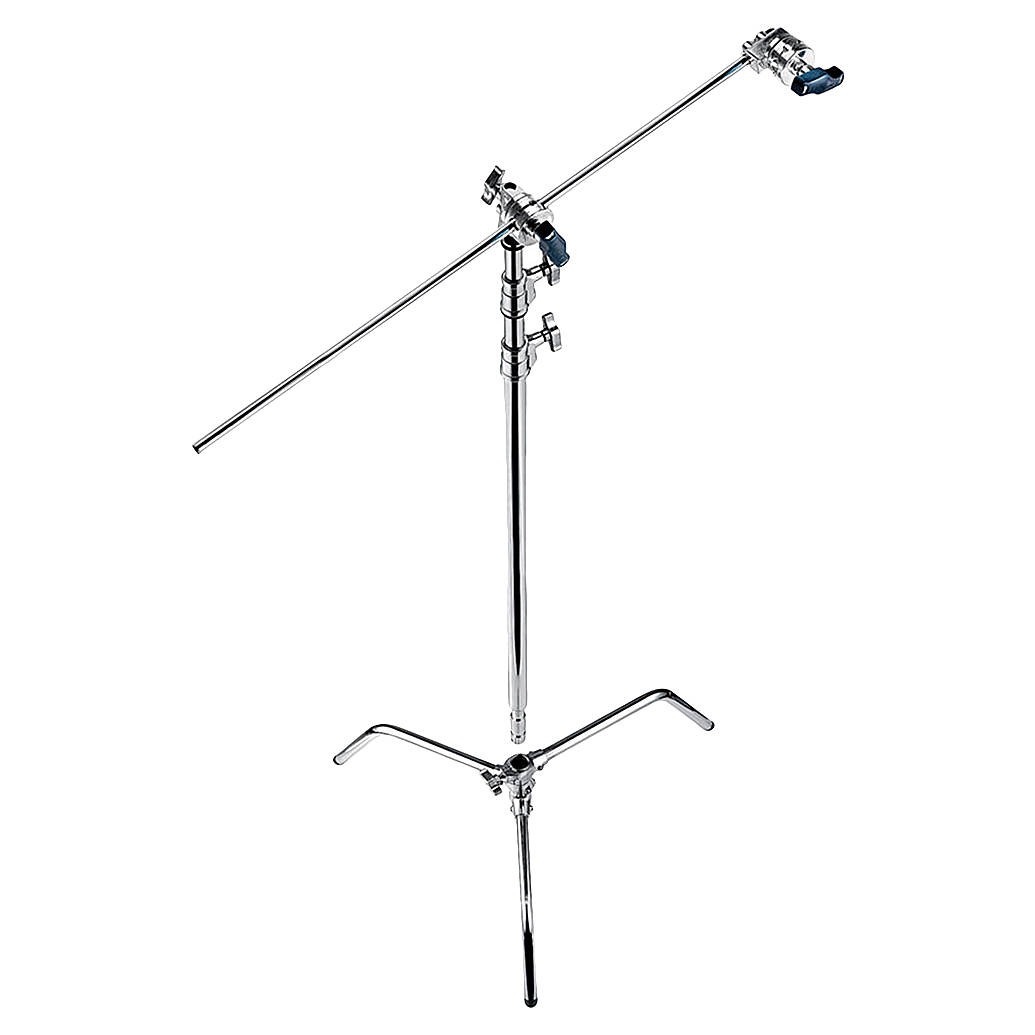 Manfrotto Avenger A2030D 9.8 Ft Turtle Base C-Stand Grip Arm Kit Silver