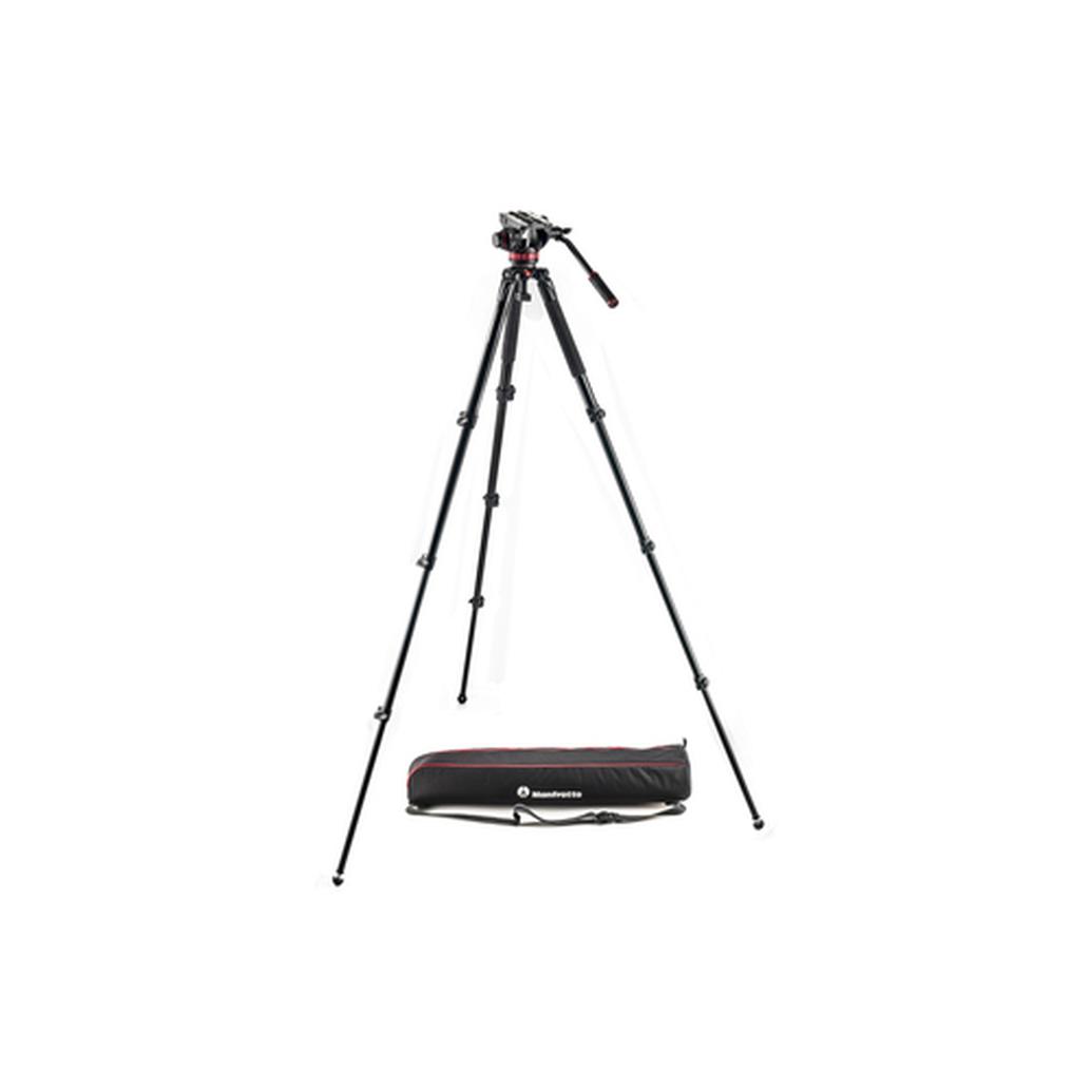 Manfrotto 535 Aluminium 4-Section Single Leg Tripod with Case and MVH502