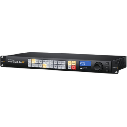 Videohub 12G 1RU 20x20 Zero Latency Video Router for SD / HD and Ultra HD