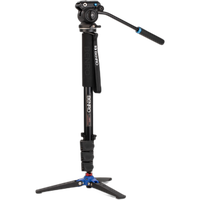 Benro A38FD Series 3 AL Monopod with Locking 3-Leg Base  and  S2PRO Head 0