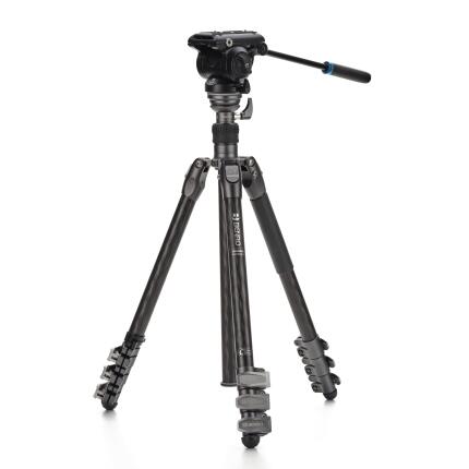 Benro Rhino Two Series Carbon Fiber Tripod With S4Pro Head - Flip Locks