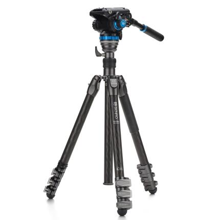 Benro Rhino CF Three Series Carbon Fiber Tripod with S6Pro Head - Flip Locks