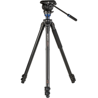 Benro A2573F Aluminium Video Tripod with S4PRO Video Head 0