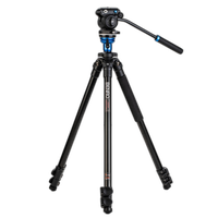 Benro Video Tripod with S2 PRO Flat Base Fluid Video Head 0