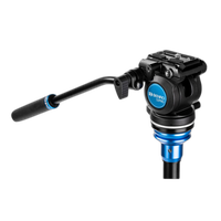 Benro Video Tripod with S2 PRO Flat Base Fluid Video Head 2