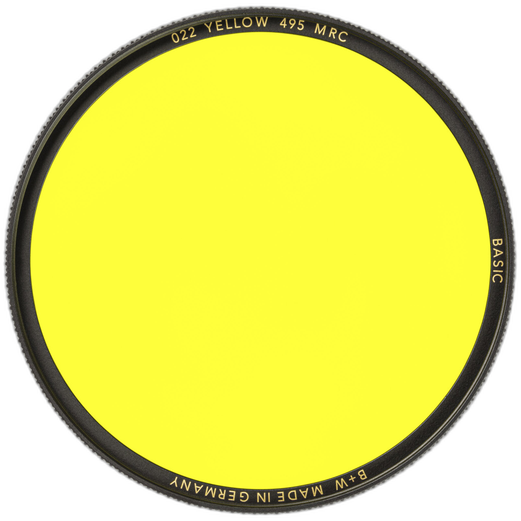 B+W 55mm Basic Yellow MRC (022M) Filter
