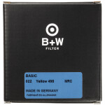 B+W 67mm Basic Yellow MRC (022M) Filter 3