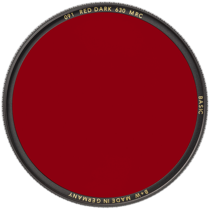 B+W 72mm Basic Dark Red MRC (091M) Filter