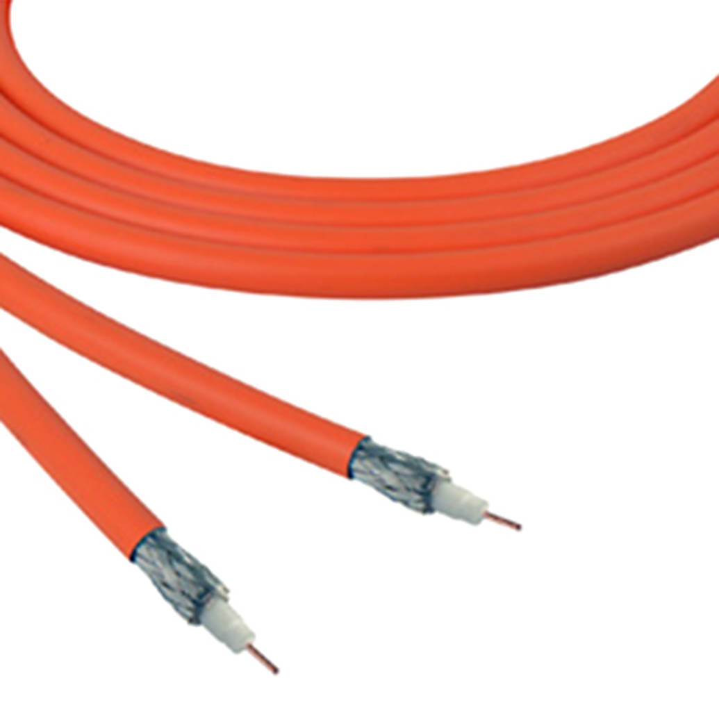 Belden 4855R 12G-SDI 75 Ohm 4K UHD Mini Coax Video Cable - Orange -1000FT