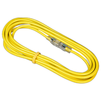 12/3 25ft 300V SJT Extension Cord LED Lighted End Prong Indoor/Outdoor 0