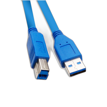USB 3.0 Printer Device Cable, Blue, Type A Male to Type B Male, 10 foot