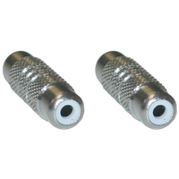 RCA Coupler, Female / Female All Metal 0