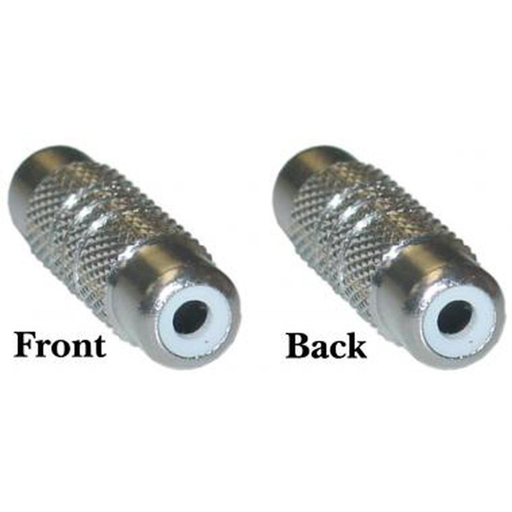 RCA Coupler, Female / Female All Metal