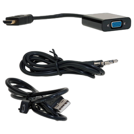 HDMI to VGA Adapter with Stereo Audio Support