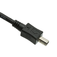 USB Type A Male / Mini-B Male Cable, 4 Pin, Black, 6 ft 1