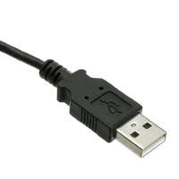 USB Type A Male / Mini-B Male Cable, 4 Pin, Black, 6 ft 2