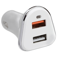2 Port USB Car Charger 5V 3A 0