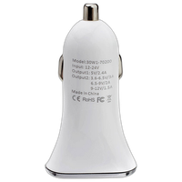 2 Port USB Car Charger 5V 3A 3