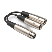 Hosa Technology XLR Female to 2 XLR Male Y-Cable (6INCH) 0