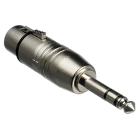 Hosa Technology GXP143 Stereo Male 1/4in Phone to Female 3-Pin XLR Adapter 1