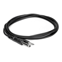 Hosa Technology Stereo Mini Male to 1/4in Mono Male Cable - 5FT 1