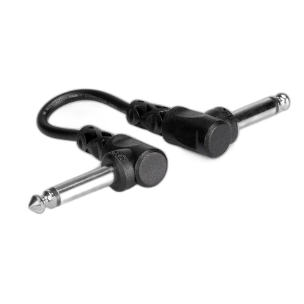 Hosa Technology 1/4in Right-Angle Phone Male to 1/4in Right-Angle Phone Male