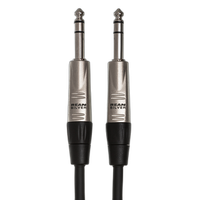 Hosa Technology Balanced 1/4in TRS Male to 1/4in TRS Male Audio Cable (5FT) 0
