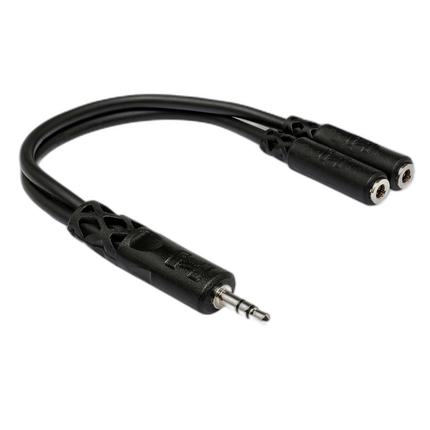 Hosa Technology Stereo Mini (3.5mm) Male to 2 Stereo Mini (3.5mm) Female Y