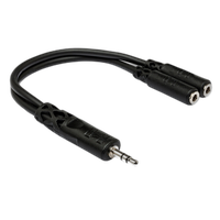 Hosa Technology Stereo Mini (3.5mm) Male to 2 Stereo Mini (3.5mm) Female Y 0