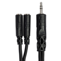 Hosa Technology Stereo Mini (3.5mm) Male to 2 Stereo Mini (3.5mm) Female Y 1