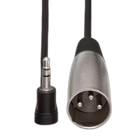 Hosa Technology Stereo 3.5mm Mini Right-Angle Male to XLR Male Cable (5FT) 2