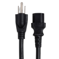 Hosa Technology Black 14 Gauge Electrical Ext. Cable with IEC Female Connctr 0