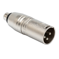 Hosa Technology GXM133 Female RCA to Male 3-Pin XLR Adapter 1
