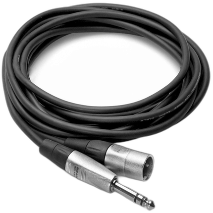 Hosa Technology Balanced 1/4in TRS Male to 3-Pin XLR Male Audio Cable (5FT)