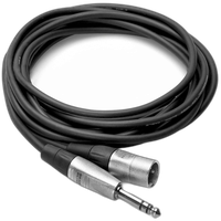 Hosa Technology Balanced 1/4in TRS Male to 3-Pin XLR Male Audio Cable (5FT) 0