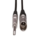 Hosa Technology Balanced 1/4in TRS Male to 3-Pin XLR Male Audio Cable (5FT) 1