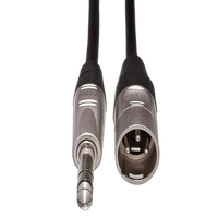 Hosa Technology Balanced 1/4in TRS Male to 3-Pin XLR Male Audio Cable (5FT) 1