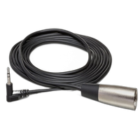 Hosa Technology Stereo 3.5mm Mini Right-Angle Male to XLR Male Cable (10FT) 0