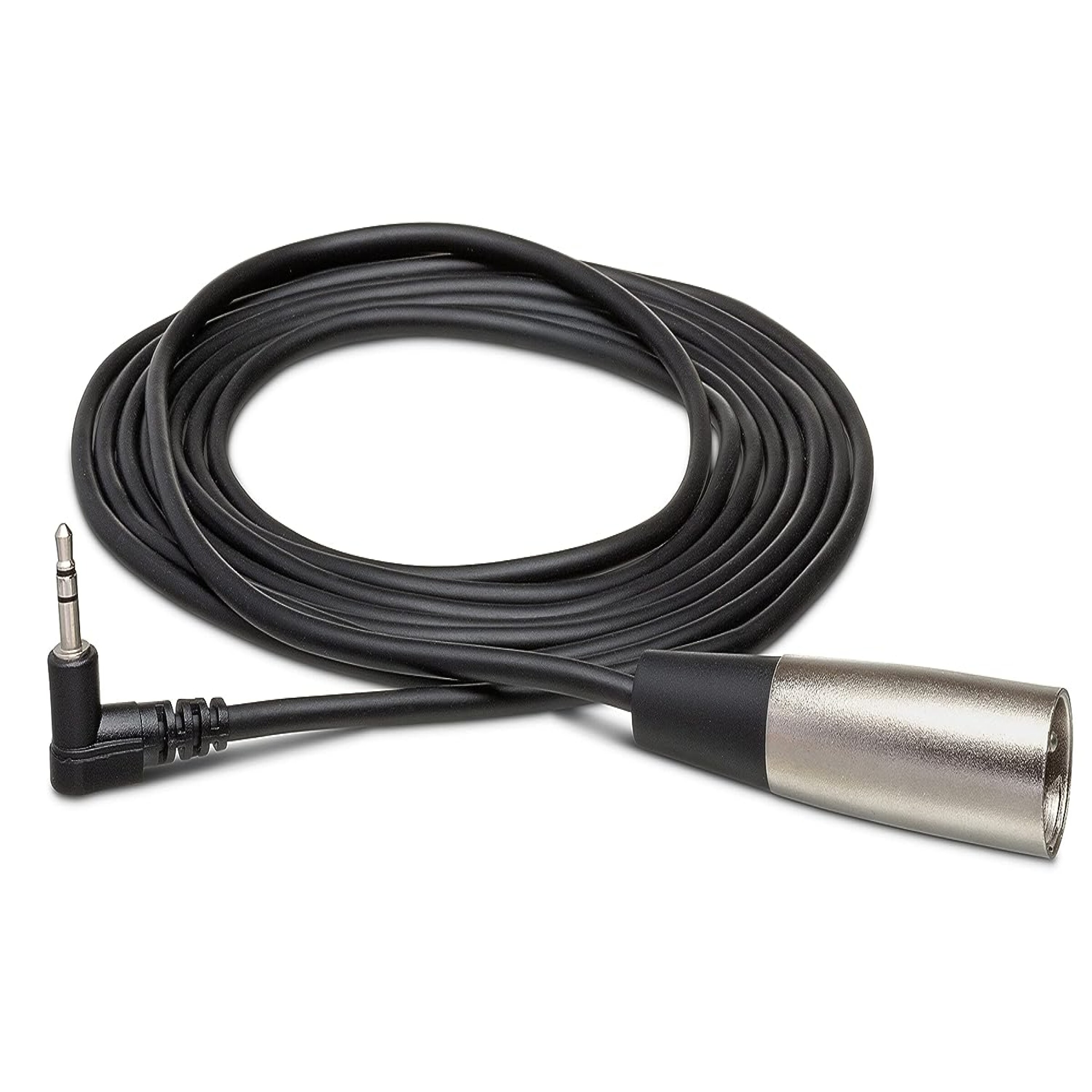 Hosa Technology Stereo 3.5mm Mini Right-Angle Male to XLR Male Cable (10FT)