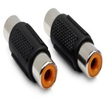 Hosa Technology GRA101 Female RCA to Female RCA Adapter- 2 Pieces 0