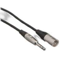 Hosa Technology Balanced 1/4in TRS Male to 3-Pin XLR Male Audio Cable (10FT) 0