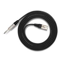 Hosa Technology Balanced 1/4in TRS Male to 3-Pin XLR Male Audio Cable (3FT) 0